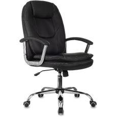 Кресло руководителя Бюрократ CH-868SL [ch-868sl/black-pu] на колесиках, эко.кожа, черный